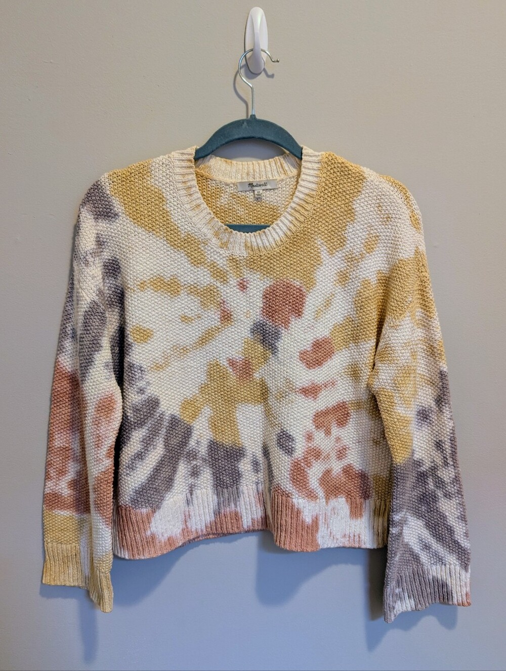 Madewell Tie-Dye CottonCrewneck Sweater